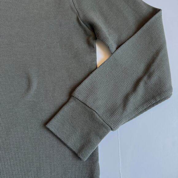 RSQ Youth Olive Green Waffle Knit Top Large - Picture 4 of 8